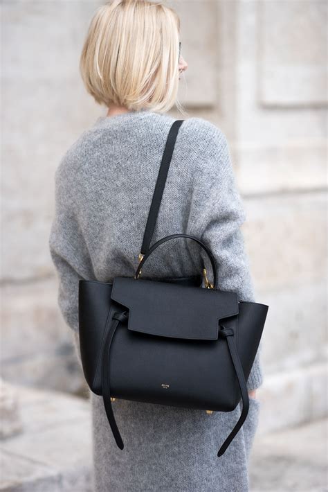 celine belt bag vs luggage bag|celine belt bag street style.